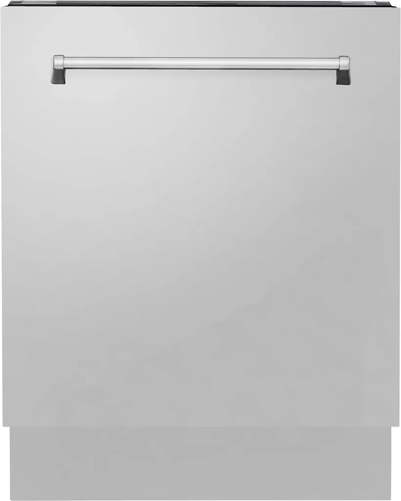 ZLINE 24 Tallac Series 3rd Rack Tall Tub Dishwasher in Stainless Steel, 51dBa (DWV-24) (304 Stainless Steel)