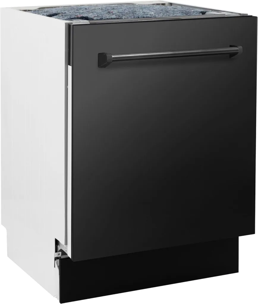 24 Top Control Tall Tub Dishwasher in Custom Panel Ready with Stainless Steel Tub and 3rd Rack (DWV-24) (Black Stainless Steel)