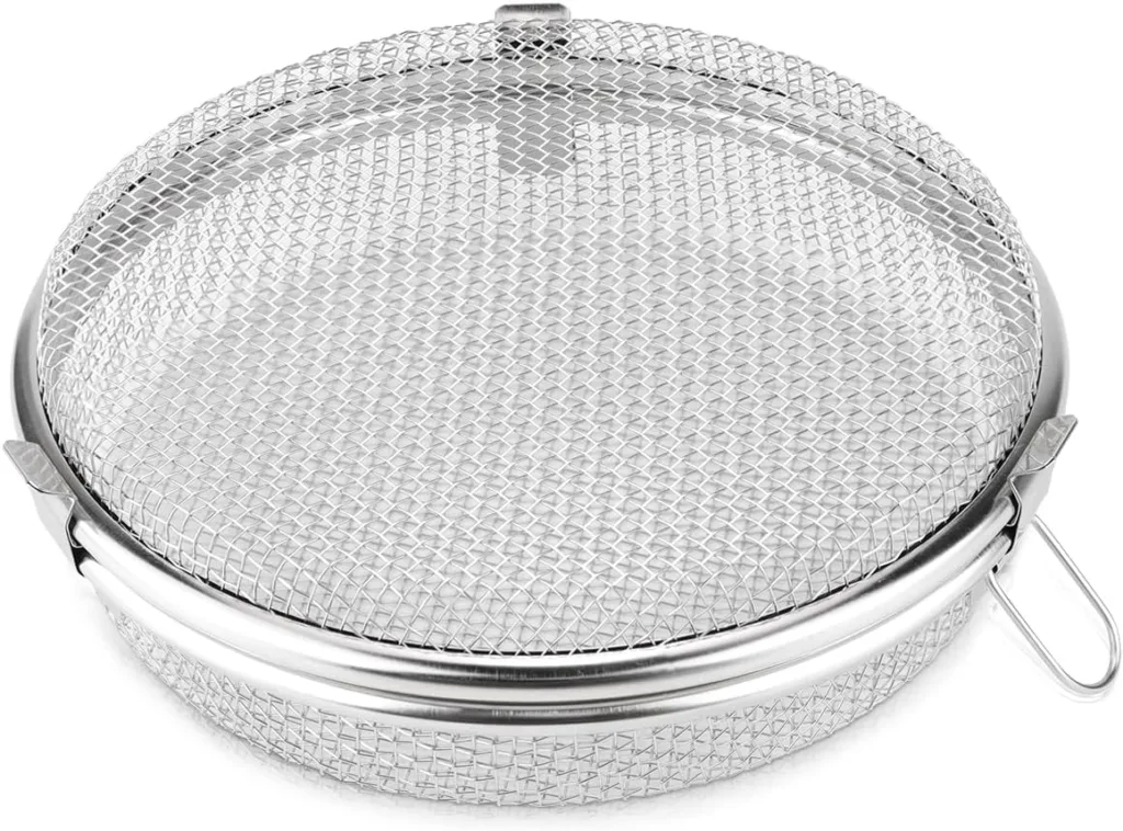 LNQ LUNIQI Stainless Steel Dishwasher Basket Round Mesh Storage Cutlery Basket Drying Mesh Basket for Universal Dishwashe