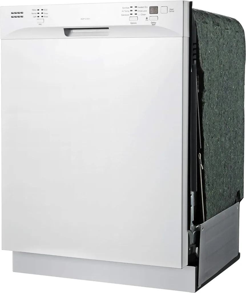 SD-6501W: Energy Star 24″ Built-In Stainless Steel Tall Tub Dishwasher w/Heated Drying – White