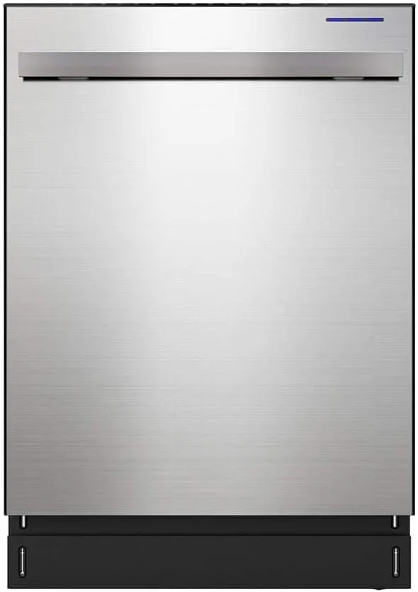 SHARP Slide-In Dishwasher, Stainless Steel Finish, 24 Wide, Soil Sensors, Premium White LED Interior Lighting, Smooth Glide Rails, Heated Dry Option, Responsive Wash Cycles, Power Wash Zone