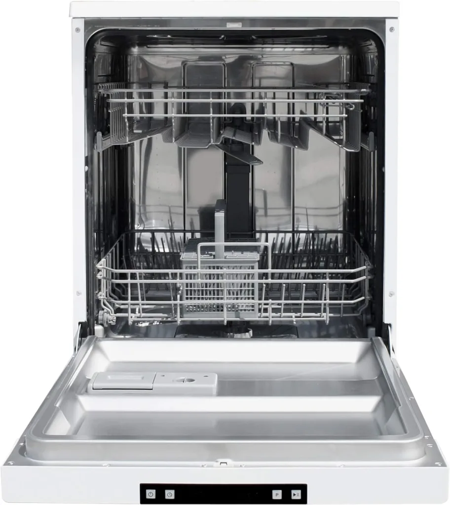 SPT SD-6513WA 24″ Wide Portable Dishwasher with ENERGY STAR, 6 Wash Programs, 10 Place Settings and Stainless Steel Tub – White