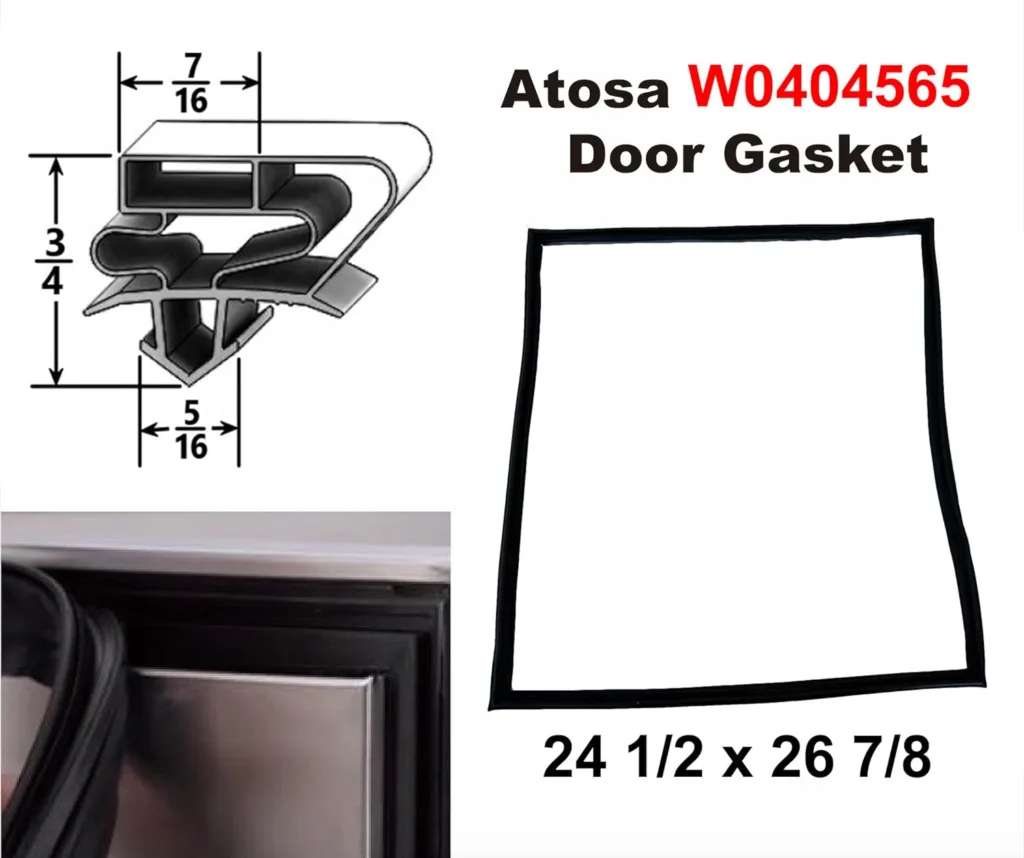 Atosa W0404565 Door Gasket, 24 1/2 x 26 7/8, Easy Installation  Use
