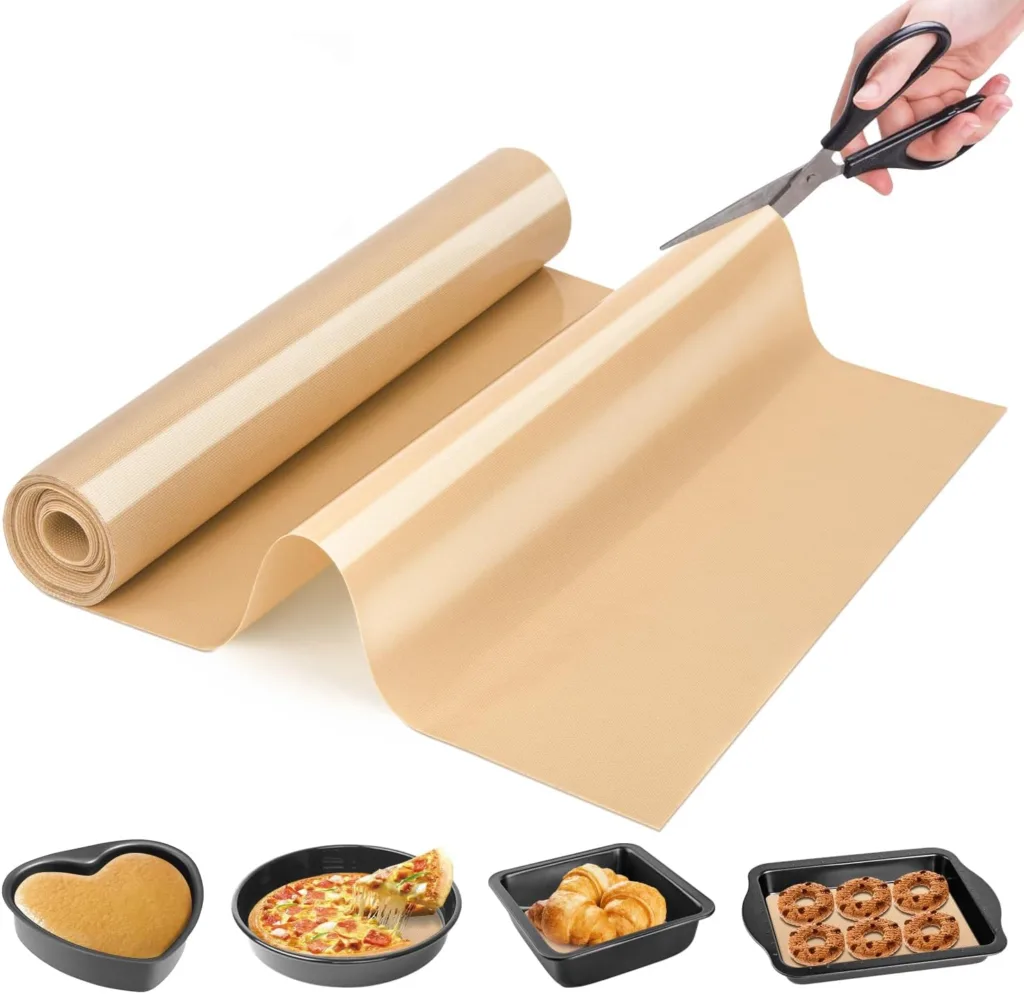 Silicone Baking Mat Roll - Best German Silicone - Heat Resistant Baking Macaron Bread Mat, Non-stick Pastry Mat, Reusable Dough Rolling Mat, Non Slip Countertop Protector Mat, Counter Mat, Oven Mat