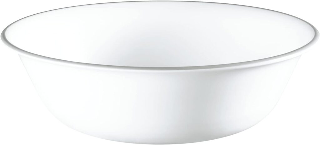 Corelle Vitrelle 4-Pieces 10.25 Glass Dinner Plates, Chip  Crack Resistant Glass Dinnerware Set Plates, Pure White