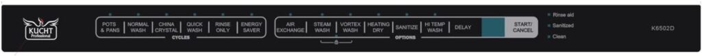 Kucht K6502D-2022 K6502D Professional 24 Top Control Dishwasher, Stainless-Steel